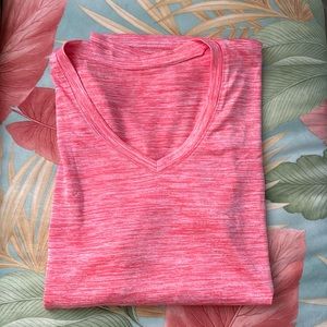 Ladies Orange Workout Tee-XL